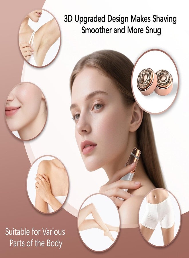 ايجالي مجموعة من 6 رؤوس بديلة من الجيل الثالث متوافقة مع جهاز إزالة شعر الوجه فلوليس، رؤوس شفرات بديلة متوافقة مع الجيل الثالث من فلوليس - Image 3